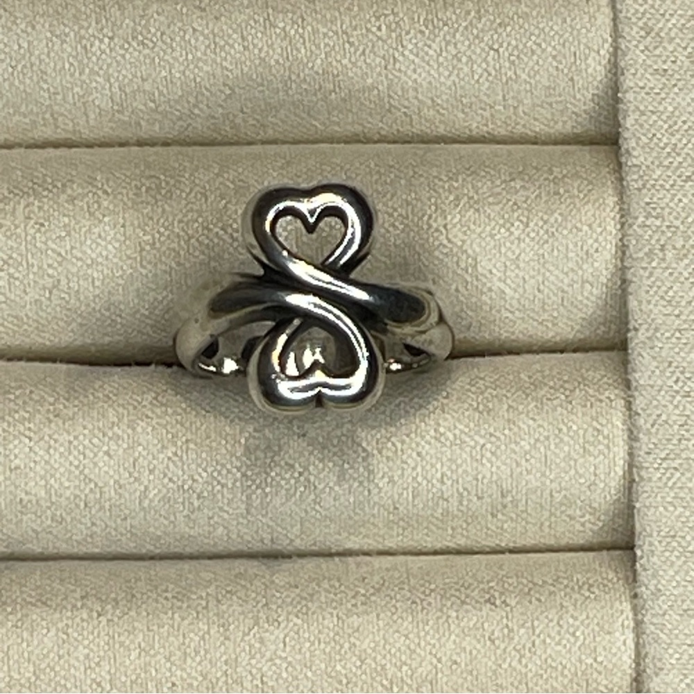 Retired James “Two Hearts Together” Ring - Rare Piece! Size 5.5 - 5.75